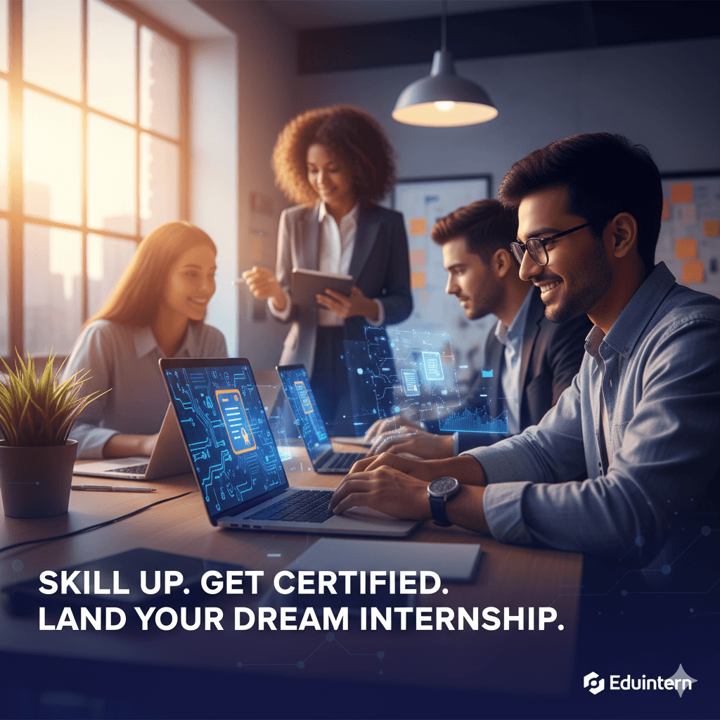 Students achieving career success through internship programs